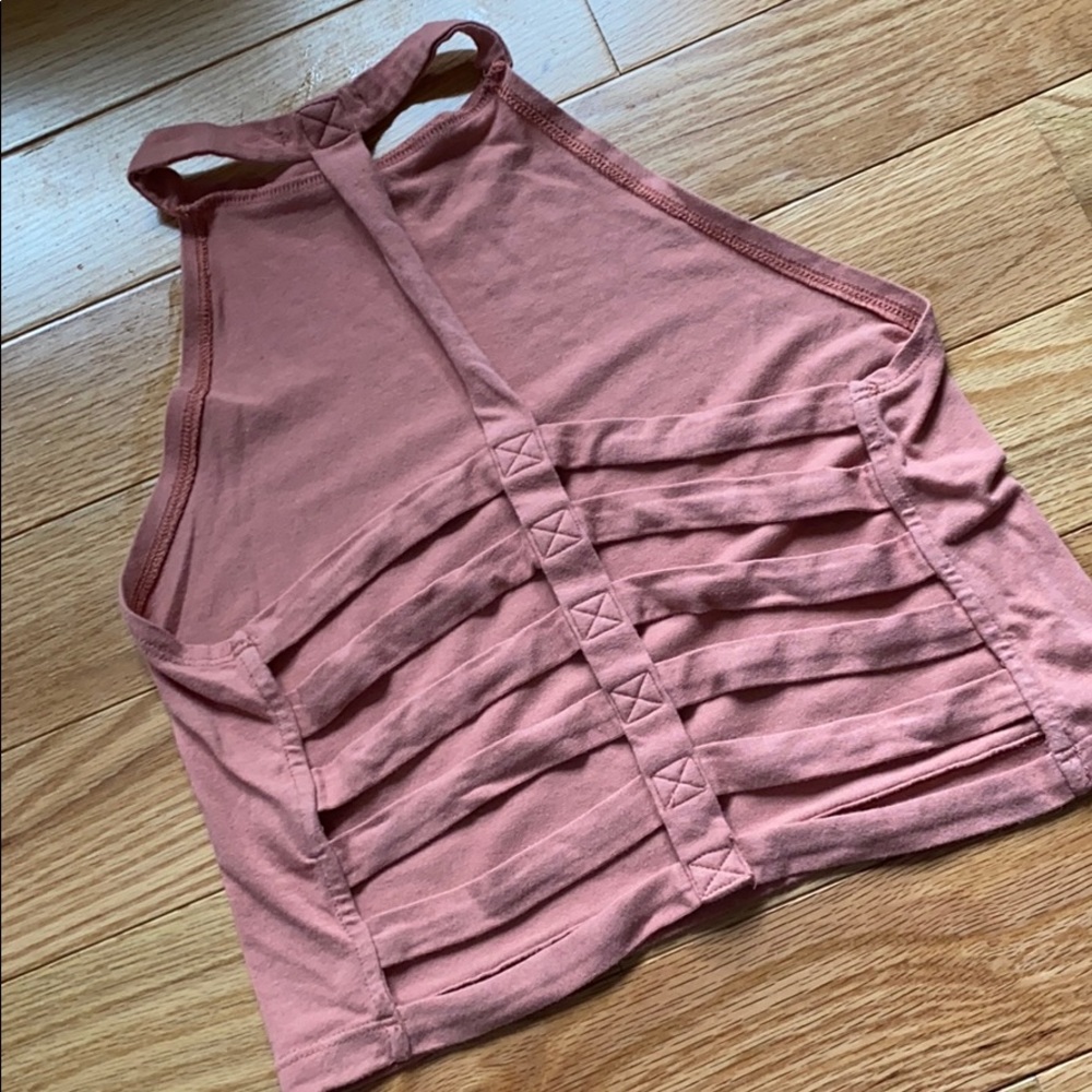 Halter Top with cutout details in back